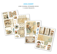 Ciao Bella A4 Junk Journal Ephemera Book - Asia Diary