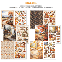Ciao Bella A4 Junk Journal Ephemera Book - Hello Fall