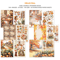 Ciao Bella A4 Junk Journal Ephemera Book - Hello Fall