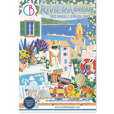Ciao Bella A4 Junk Journal Ephemera Book - Riviera Dreams