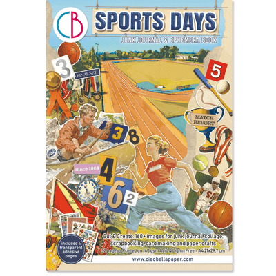 Ciao Bella A4 Junk Journal Ephemera Book - Sports Days