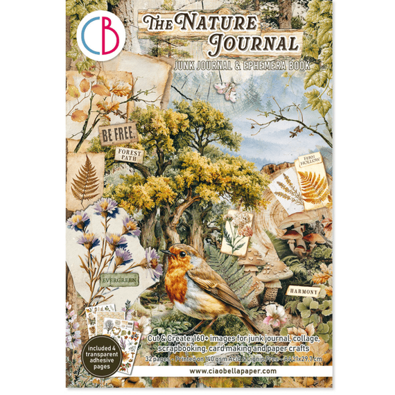 Ciao Bella A4 Junk Journal Ephemera Book - The Nature Journal