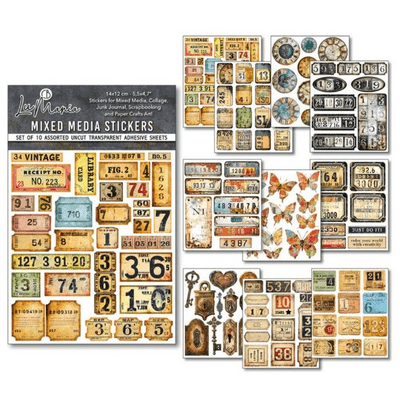 Ciao Bella Art Stickers - Grungy Tags