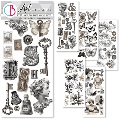 Ciao Bella Art Stickers - Typographic