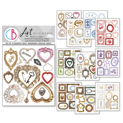 Ciao Bella Mixed Media Stickers - Whisper Frames