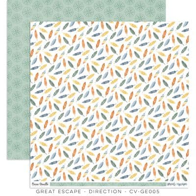 Cocoa Vanilla Studios 12x12 Paper - Great Escape - Direction
