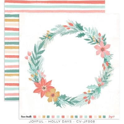 Cocoa Vanilla Studios 12x12 Paper - Joyful - Holly Days