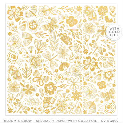 Cocoa Vanilla Studios 12x12 Speciality Paper - Bloom & Grow