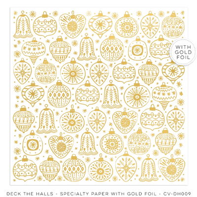 Cocoa Vanilla Studios 12x12 Speciality Paper - Deck The Halls