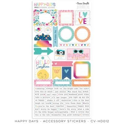 Cocoa Vanilla Studios Accessory Stickers - Happy Days