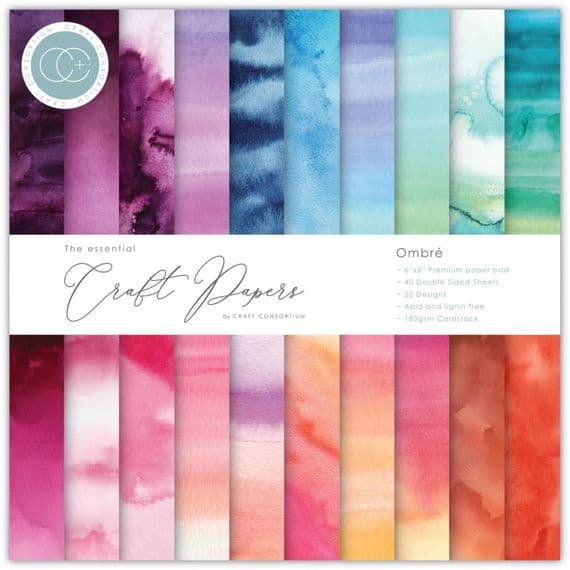 Craft Consortium 6x6 Paper Pad - Ombre