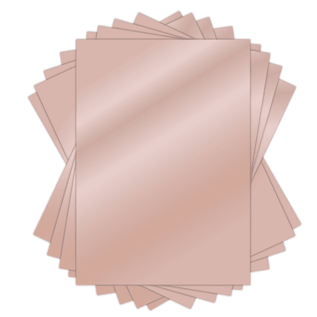 Craft Consortium The Essential Mirror Card A4 - Rose Gold
