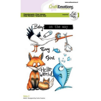 Craft Emotions Clear Stamps A6 - Baby 2 - Carla Creaties