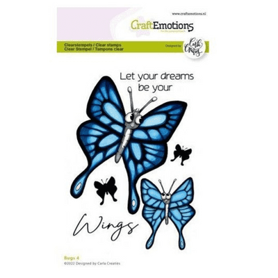 Craft Emotions Clear Stamps A6 - Bugs 4 - Carla Creaties