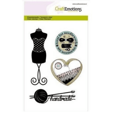 Craft Emotions Clear Stamps A6 - Couture Mannequin