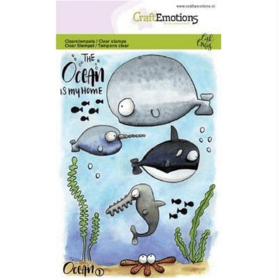 Craft Emotions Clear Stamps A6 - Ocean 1 - Carla Creaties