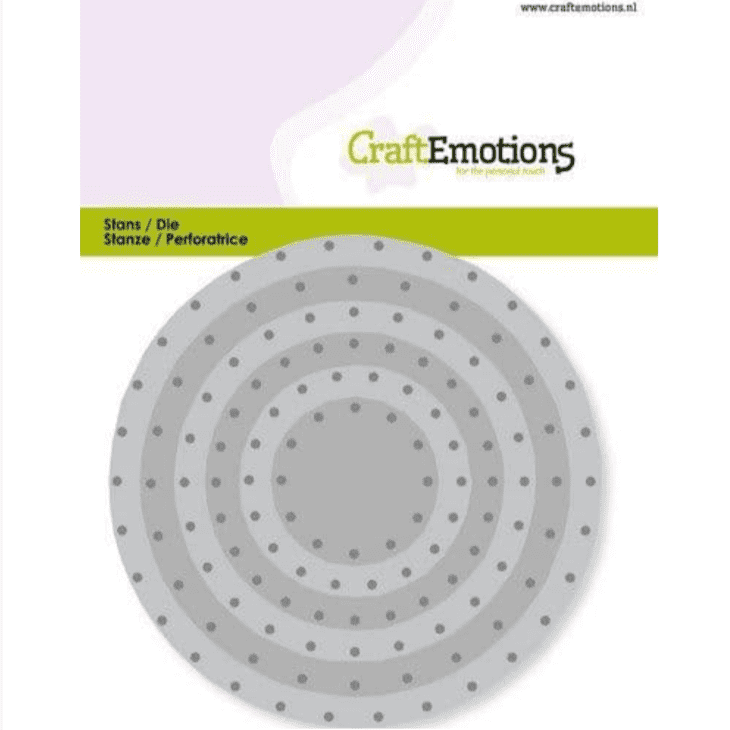 Craft Emotions Die - Circles Vintage Rivets