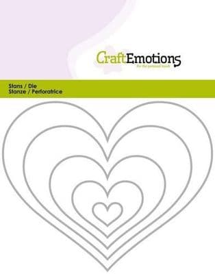 Craft Emotions Die - Hearts - 115633/0820