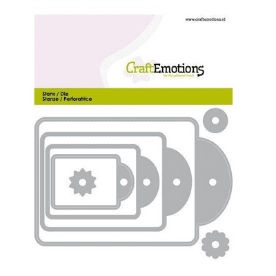 Craft Emotions Die - Labels 4 Sizes