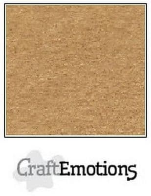Craft Emotions Kraft 12x12 Cardstock - Light Browny