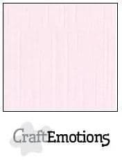 Craft Emotions Linen 12x12 Cardstock - Baby Pink 001230/1160