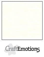 Craft Emotions Linen 12x12 Cardstock - Off White