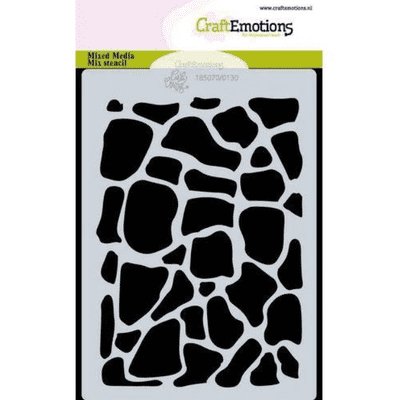 Craft Emotions Mask Stencil - A6 Giraffe Print