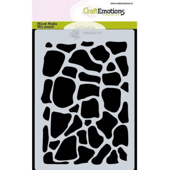 Craft Emotions Mask Stencil - A6 Giraffe Print