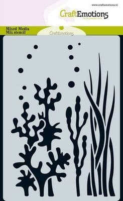 Craft Emotions Mask Stencil - A6 Ocean Plants