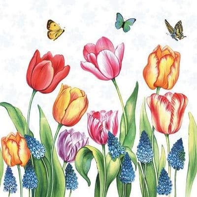 Craft Emotions Napkins 5pcs - Tulips