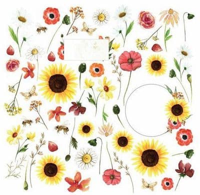 Craft & You 12x12 Scrapbook Paper - Blossom Meadow 07