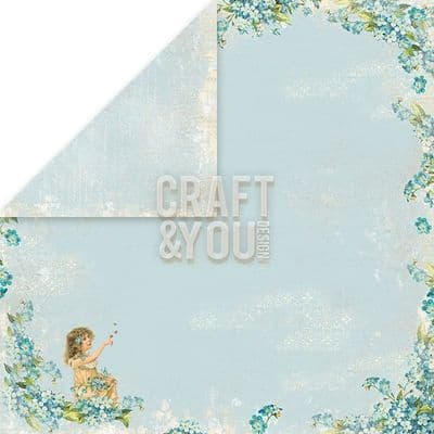 Craft & You 12x12 Scrapbook Paper - Easter Greetings 6 - EG06