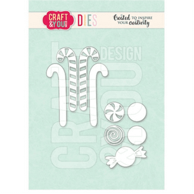 Craft & You Designs Cutting Dies - Candy Canes