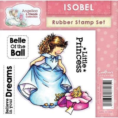 Crafters Companion Unmounted Rubber Stamp - Angelica & Friends - Isobel