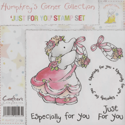 Crafters Companion Unmounted Rubber Stamp - Humphrey's Corner - Just For You