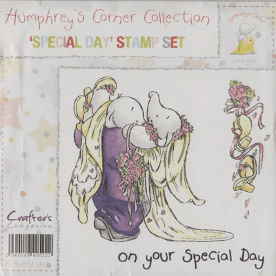 Crafters Companion Unmounted Rubber Stamp - Humphrey's Corner - Special Day