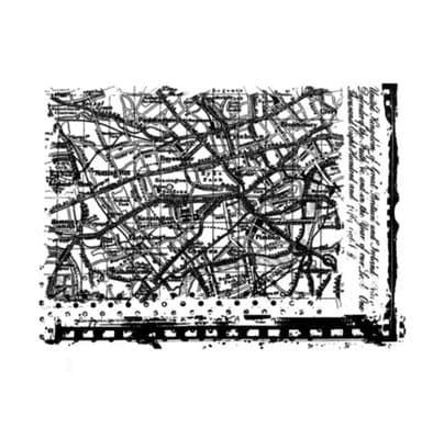 Crafty Individuals Unmounted Rubber Stamp Plate - Map of London