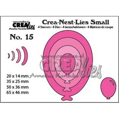 Crealies - Crea-Nest-Lies Dies Small No. 15 - Balloons Oval