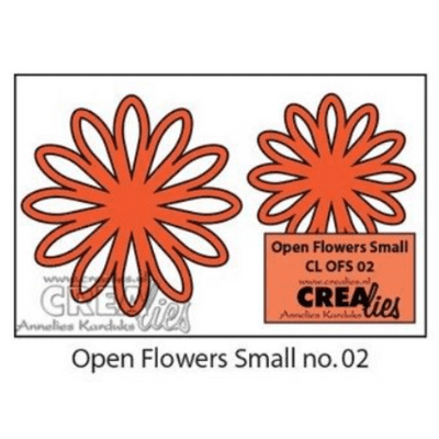 Crealies - Duo Dies No 10 - Open Flowers Small 2