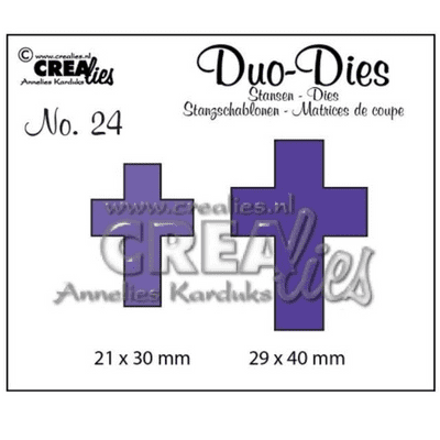 Crealies - Duo Dies No. 24 - Crosses