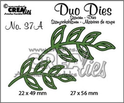 Crealies - Duo Dies No. 37A – Leaves 5 Mirror Image 