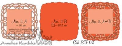 Crealies - Elegant Frames Dies No. 2 - Square 