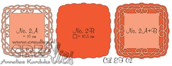 Crealies - Elegant Frames Dies No. 2 - Square
