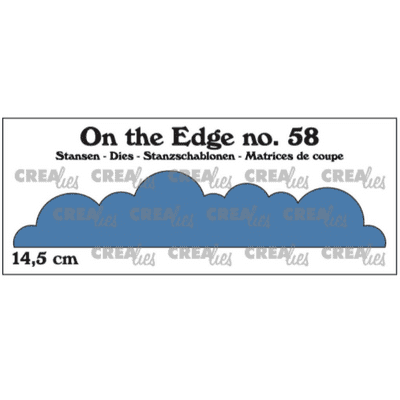 Crealies - On the Edge die No. 58 - Curved Clouds