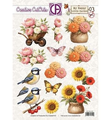 Creatief Art Creative CutOuts - My Happy Little Garden 03
