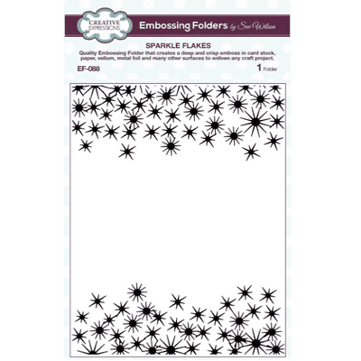 Creative Expressions 5x7 Embossing Folder - Sparkle Flakes