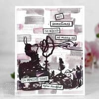 Creative Expressions Designer Boutique A6 Clear Stamp - Greetings from Wonderland