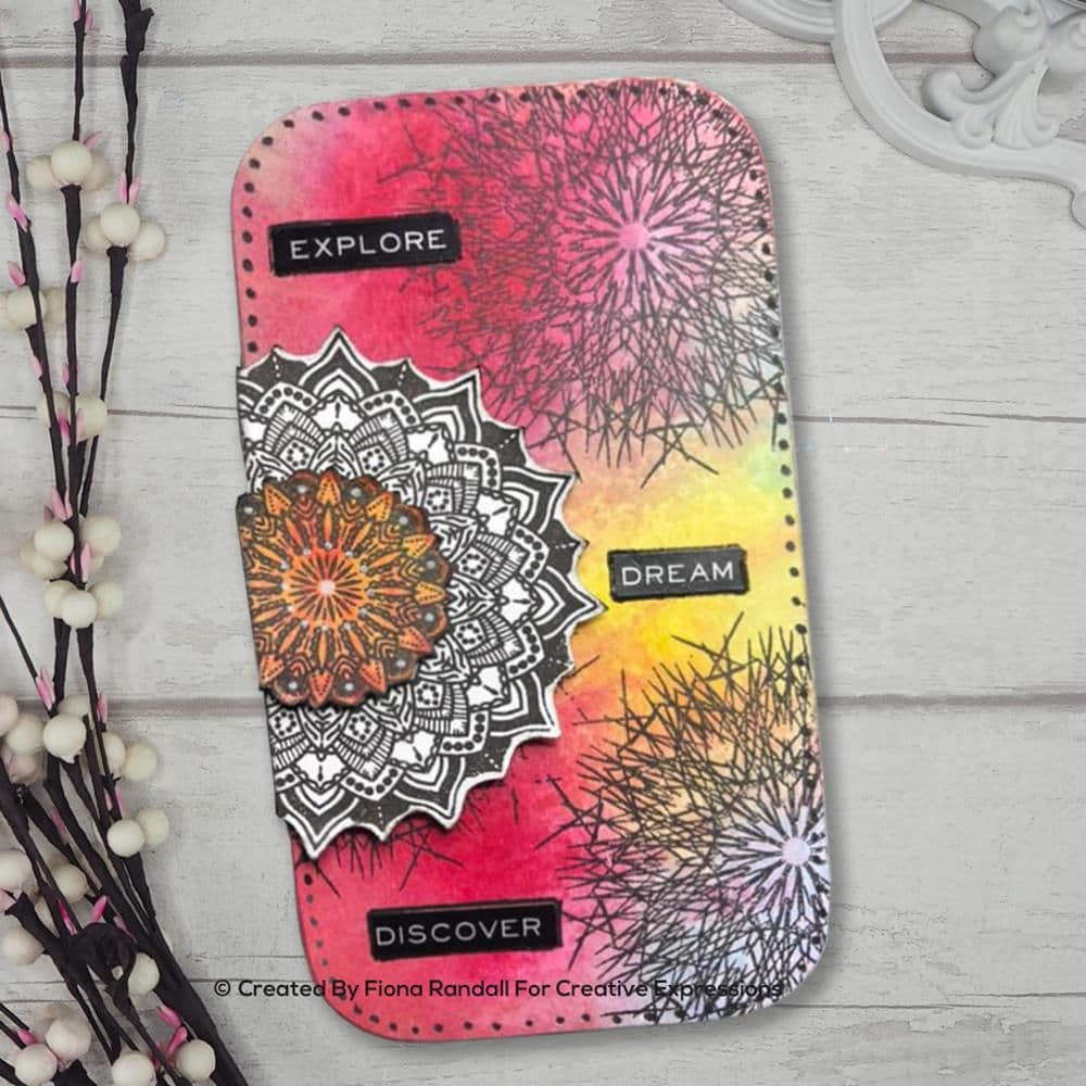 Creative Expressions Rubber Stamp by Andy Skinner Circle of Thorns