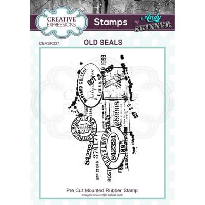 Creative Expressions Rubber Stamp by Andy Skinner - Old Seals