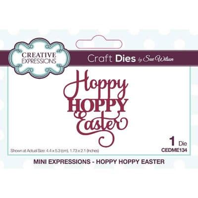 Creative Expressions Sue Wilson Craft Dies - Mini Expressions - Hoppy Hoppy Easter